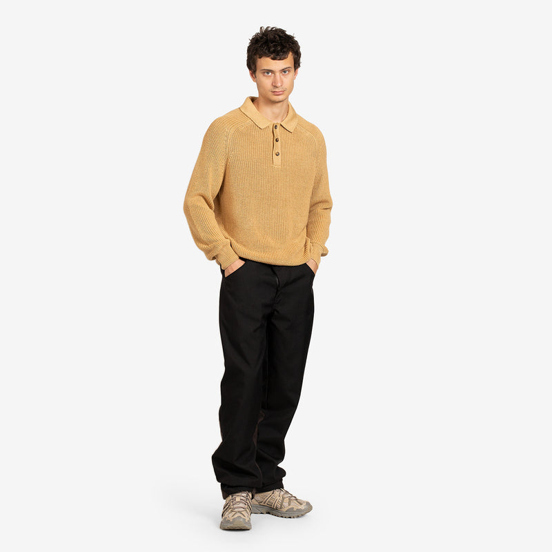 Long Sleeve Slouchy Polo Boulder