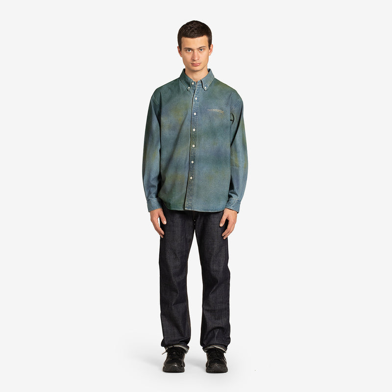 Spray Painted Denim Shirt Multi