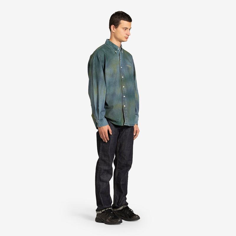 Spray Painted Denim Shirt Multi