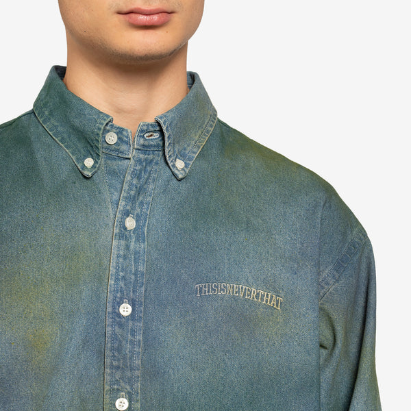 Spray Painted Denim Shirt Multi