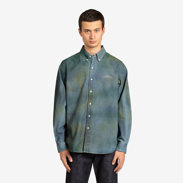 Spray Painted Denim Shirt Multi
