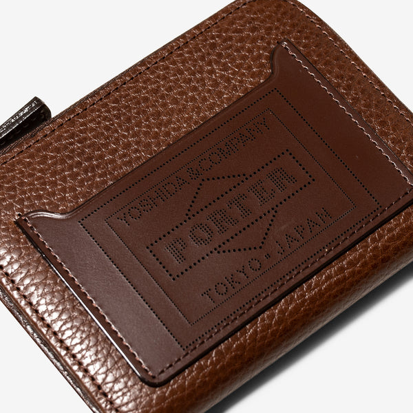 Glaze Multi Zip Wallet Brown