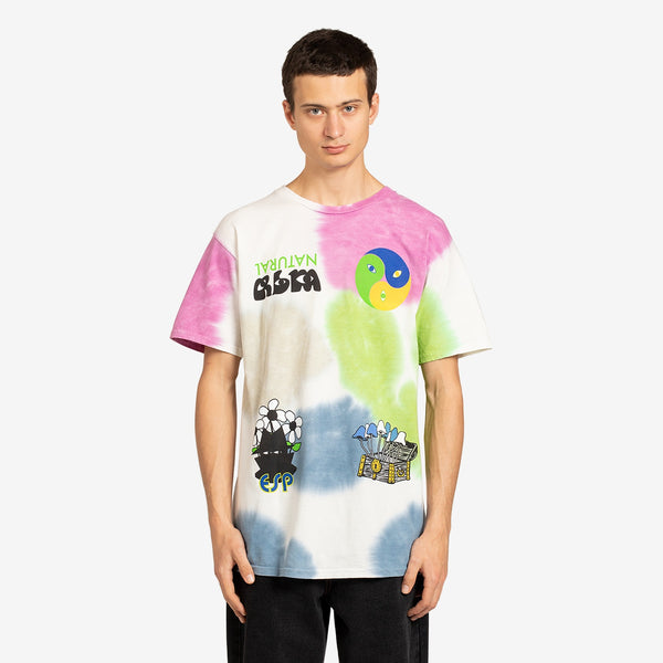 Psychic Plant Tie Dye T-Shirt Pink