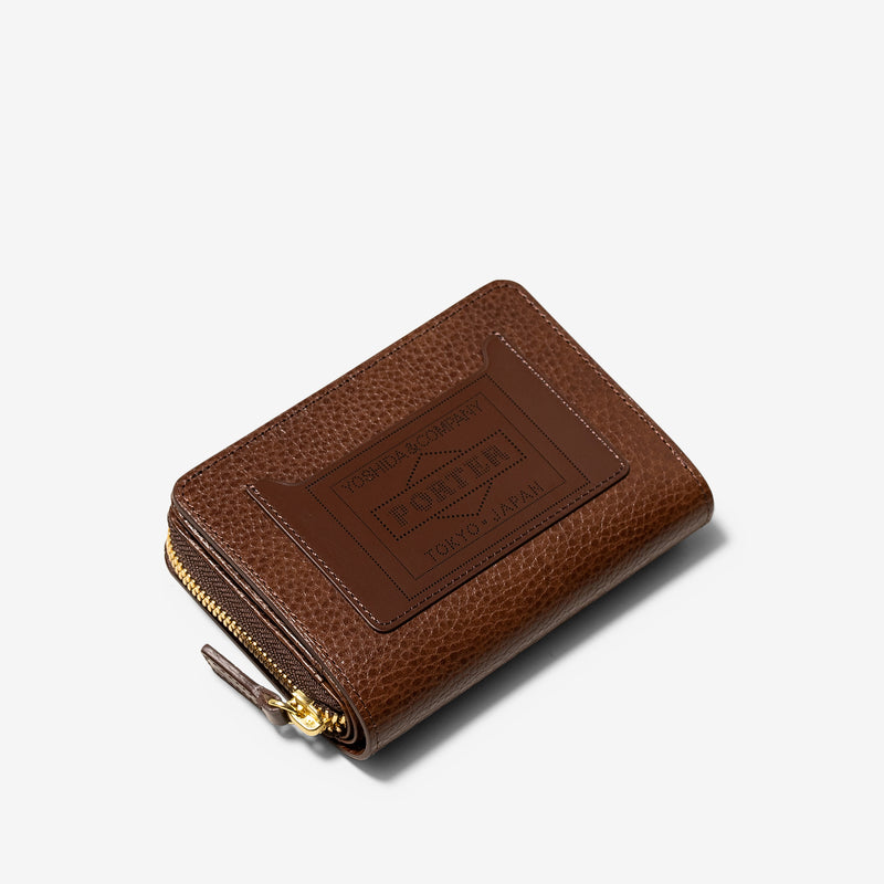 Glaze Zip Wallet Brown