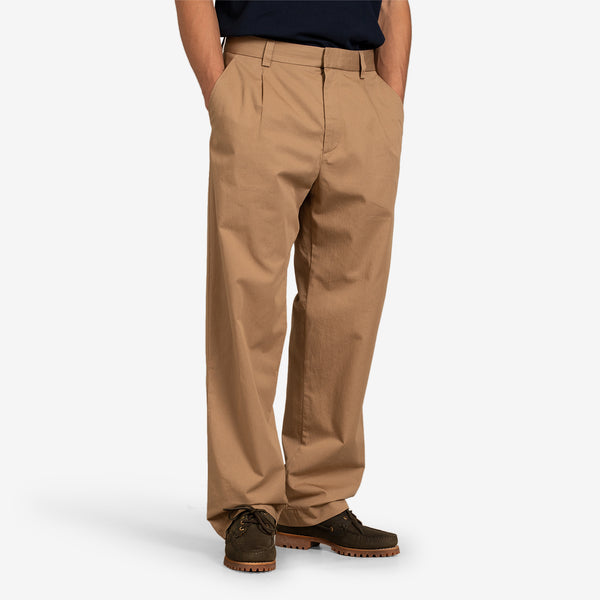 Aaren Fine Twill Trousers Khaki