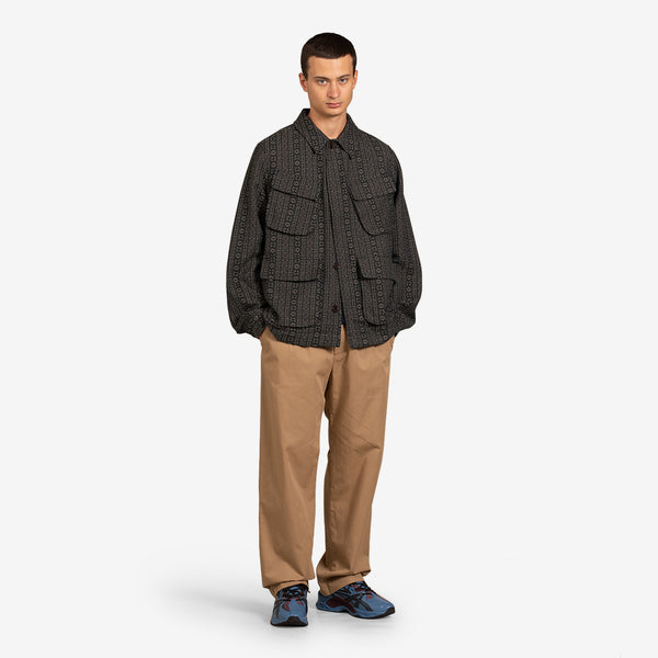 Ray Jacquard Field Jacket Bottle Green