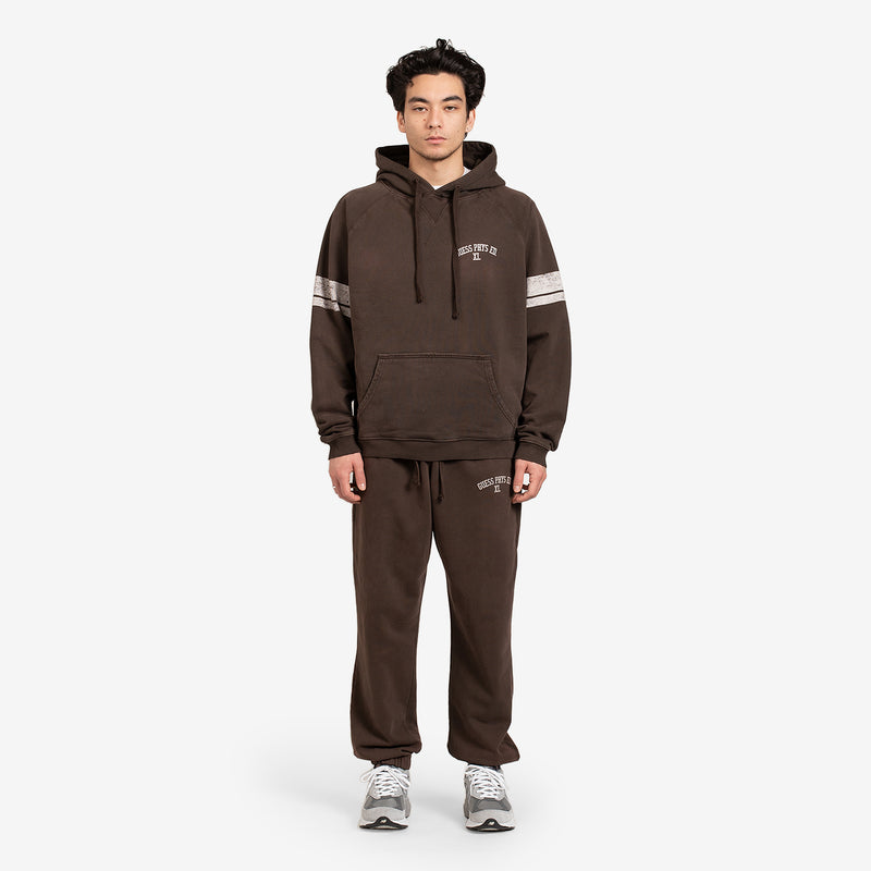 Eli Russell Linnetz Washed Hoodie Brown Espresso