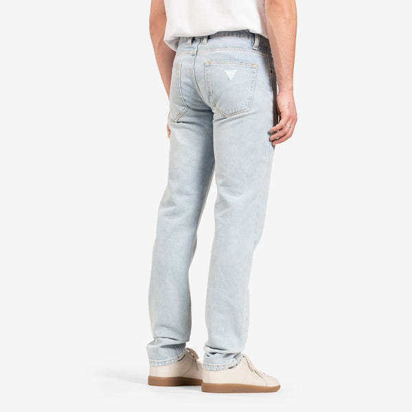 Eli Russell Linnetz Straight Indigo Denim Pant Sanded Indigo Wash