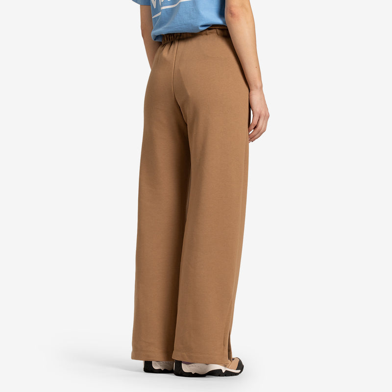Women's High Waisted Fleece Open-Hem Pant Dk Driftwood | Hemp