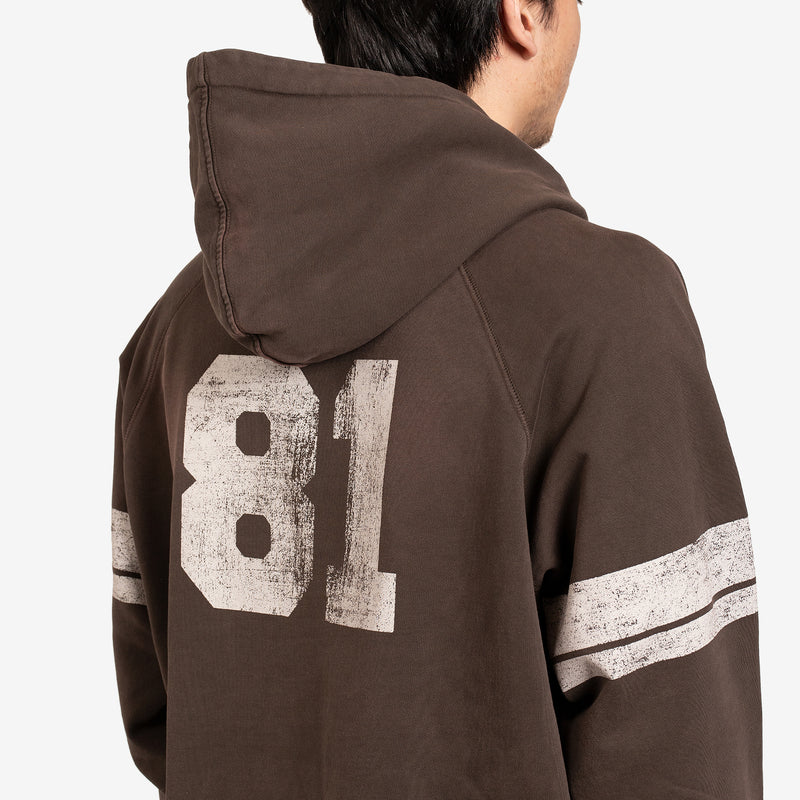 Eli Russell Linnetz Washed Hoodie Brown Espresso