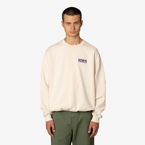 Eden Recycled Crewneck Beige | Navy