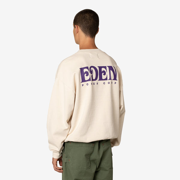 Eden Recycled Crewneck Beige | Navy