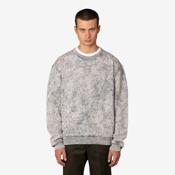 Distressed Crewneck Grey Acid