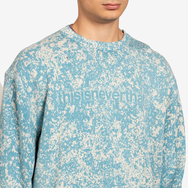 Pixel Sweater Green | Navy