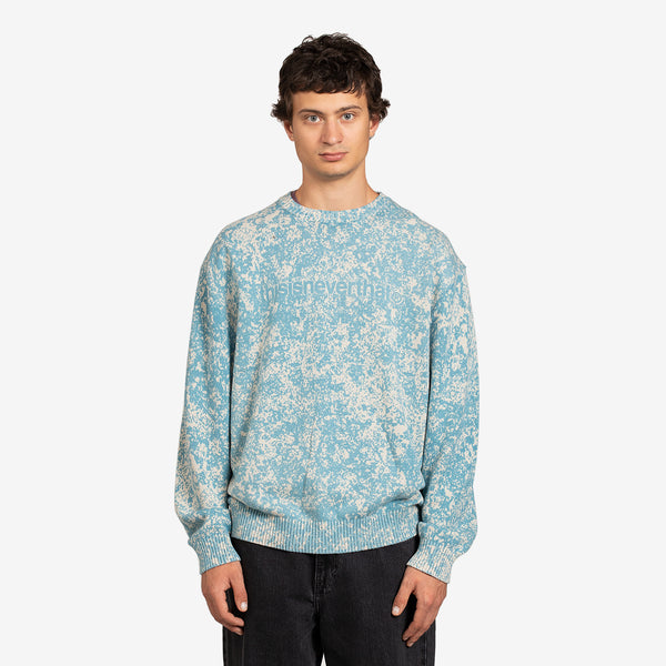 Pixel Sweater Green | Navy