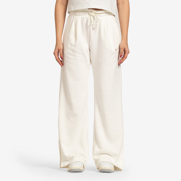 Women's High Waisted Fleece Open-Hem Pant Sail | Hemp