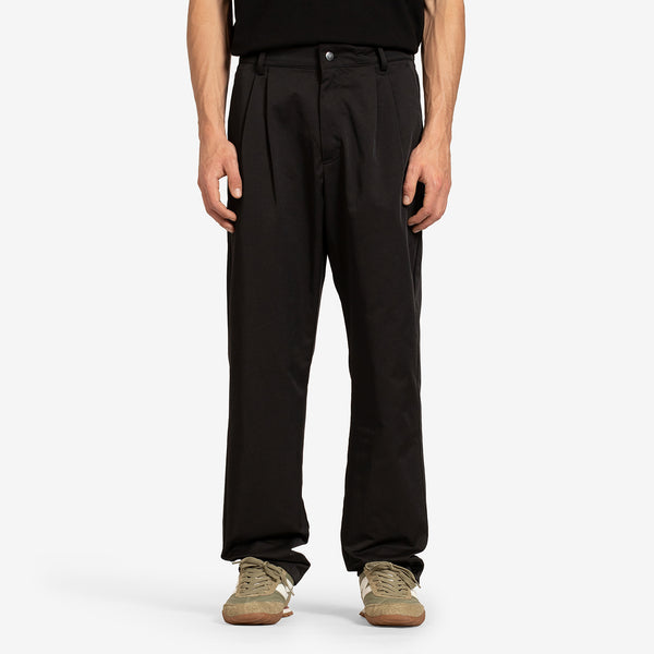 Tapered Trousers Black Nylon