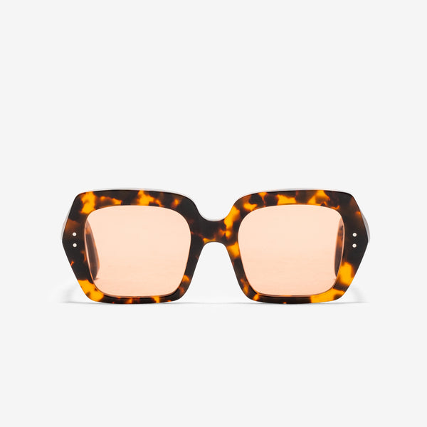 Kaia Havana | Orange Solid Lens