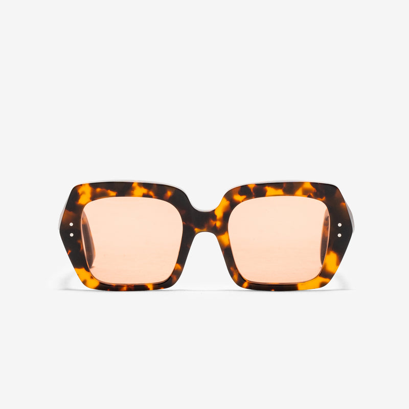 Kaia Havana | Orange Solid Lens