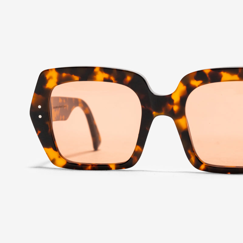 Kaia Havana | Orange Solid Lens