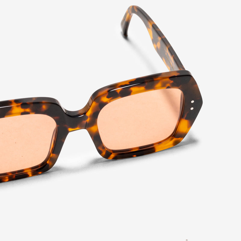 Kaia Havana | Orange Solid Lens