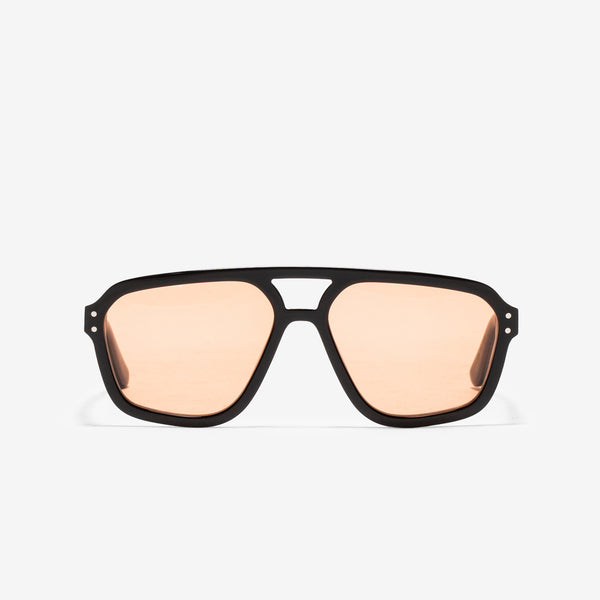 Jet Black | Orange Solid Lens