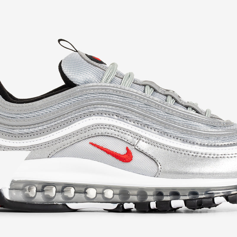 Women's Air Max 97 OG 'Silver Bullet' Metallic Silver | Varsity Red | White | Black