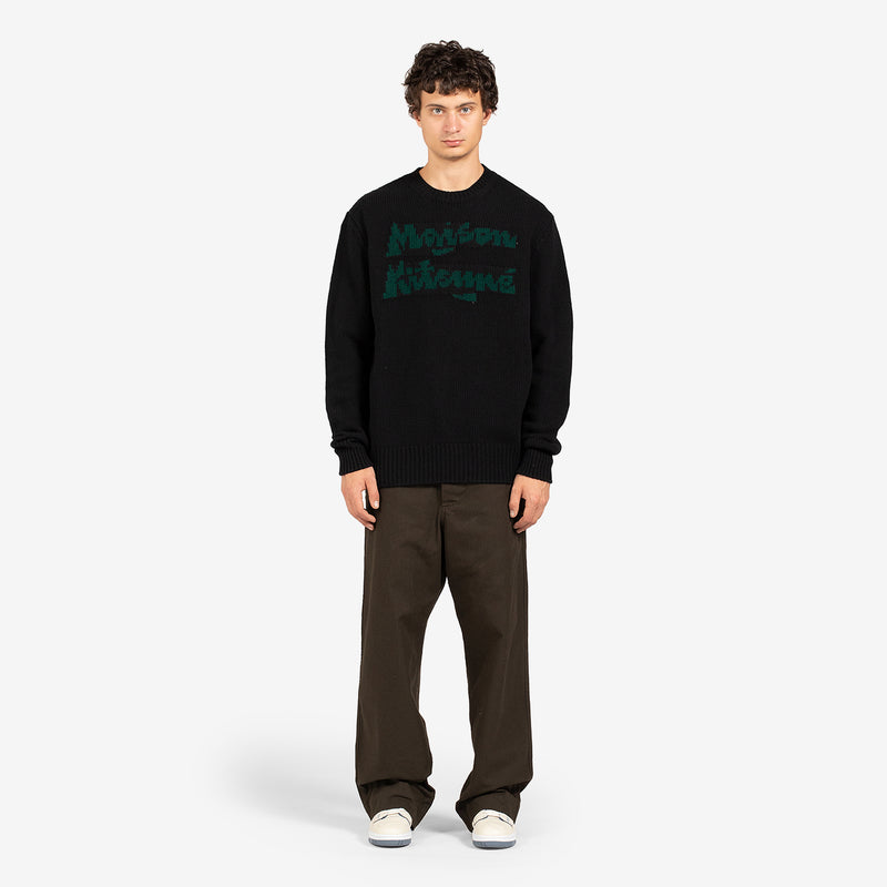 Bill Rebholz Relaxed Jacquard Pullover Black