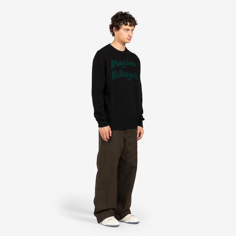 Bill Rebholz Relaxed Jacquard Pullover Black