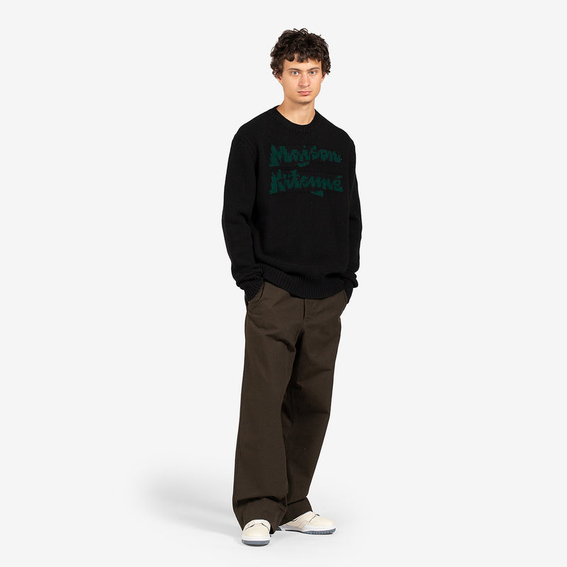Bill Rebholz Relaxed Jacquard Pullover Black