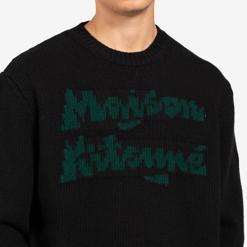 Bill Rebholz Relaxed Jacquard Pullover Black