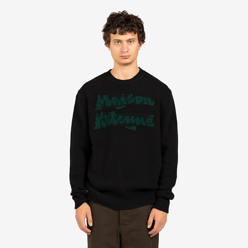 Bill Rebholz Relaxed Jacquard Pullover Black