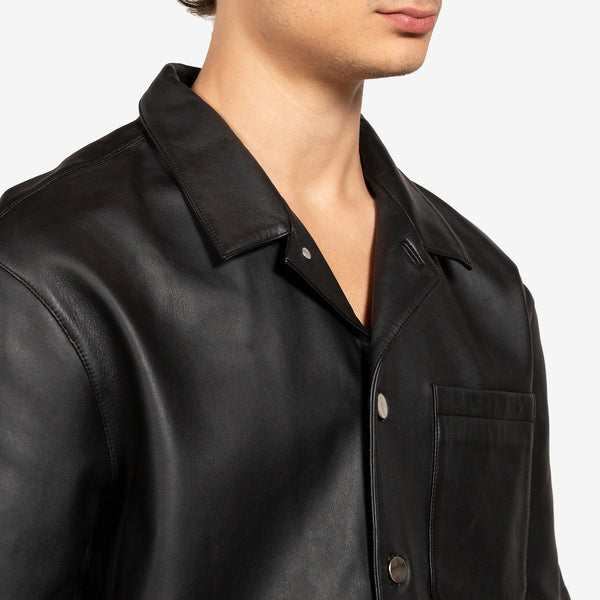Leather Summer Shirt Black