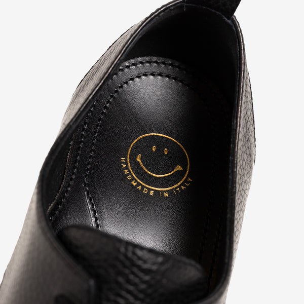 Avola Derby Black Leather