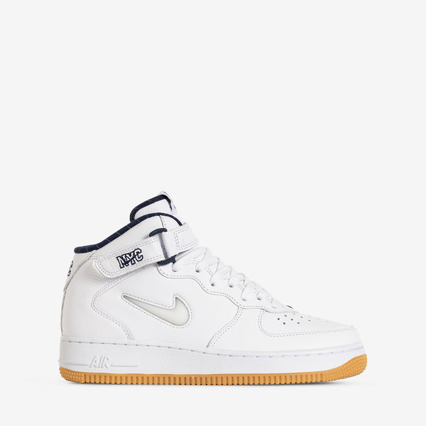 Air Force 1 Mid QS White | Midnight Navy | Gum