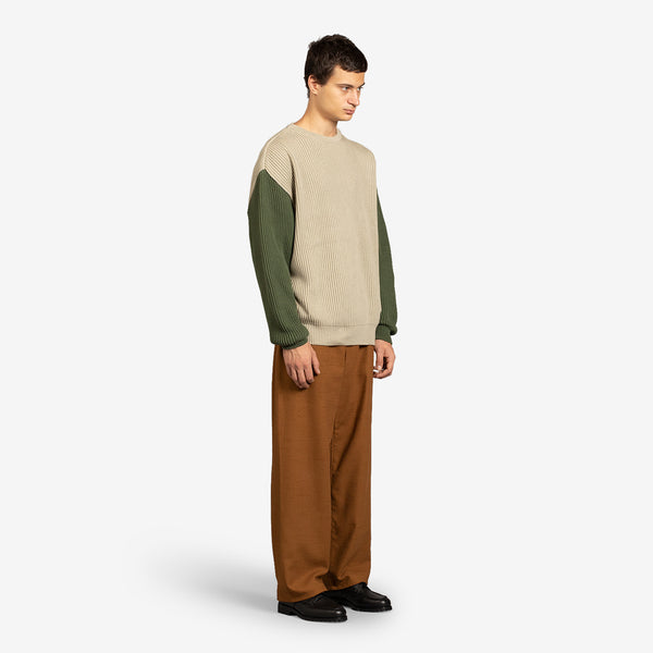 Beacon Crew Jumper Oat Beige