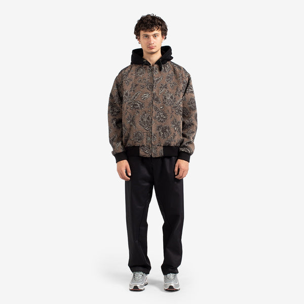 Floral Work Jacket Khaki