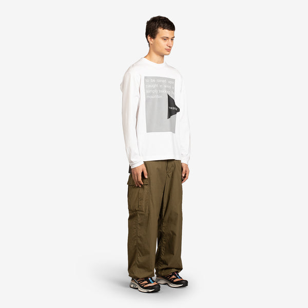 Reflective Logo Longsleeve T-Shirt White