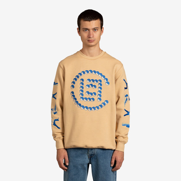 Kung Fu Practice Sweatshirt Khaki