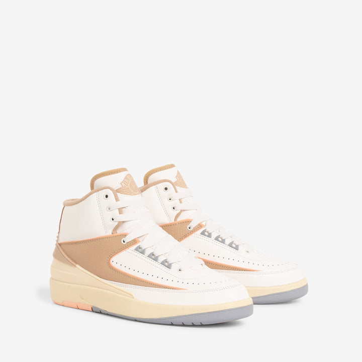 Women's Air Jordan 2 Retro Sail | Desert | Sunset Haze | Muslin Front