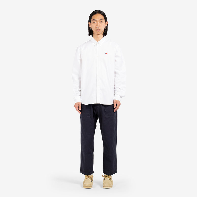 Tricolour Fox Patch Classic Shirt BD White