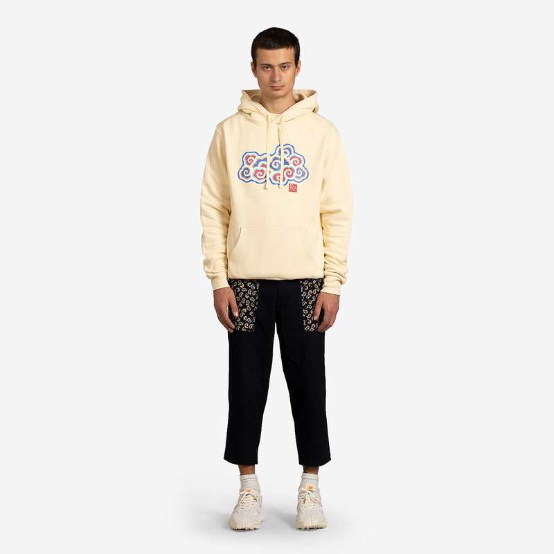 Pixel Cloud Hoodie White