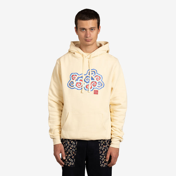 Pixel Cloud Hoodie White