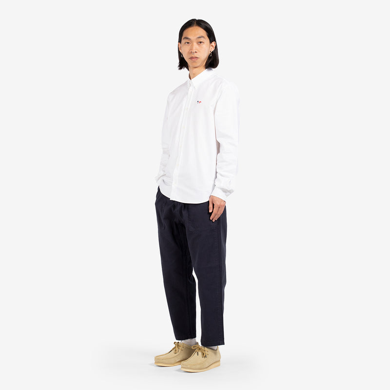 Tricolour Fox Patch Classic Shirt BD White