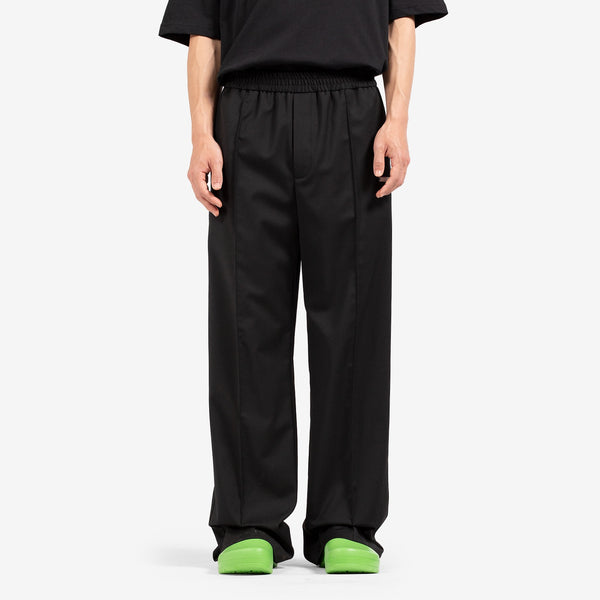 Wool Loose Trouser Black