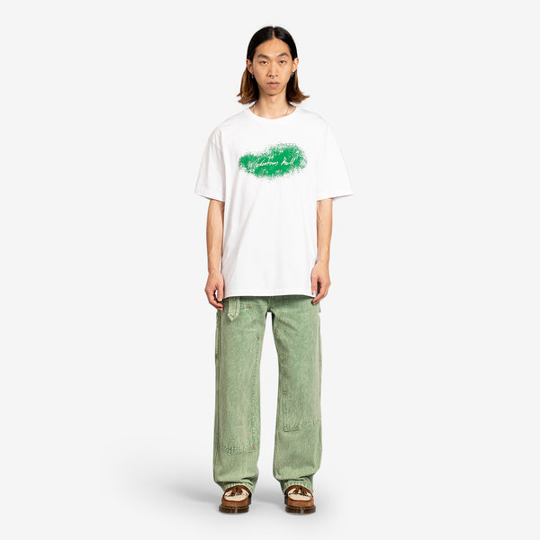 Spray Logo Print T-Shirt White