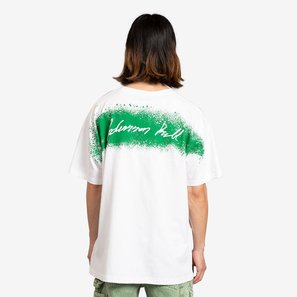 Spray Logo Print T-Shirt White