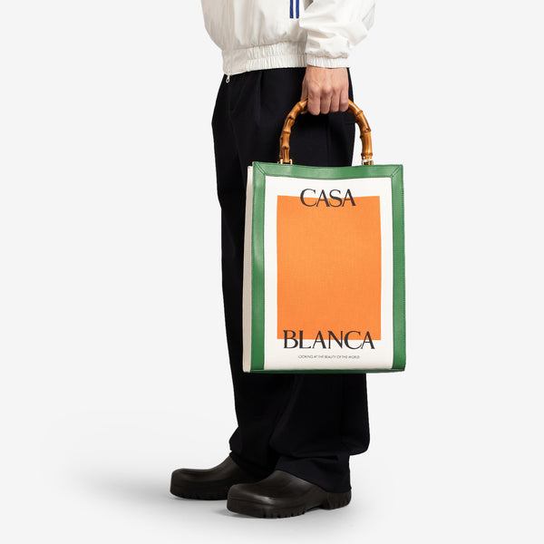 Casa Tote Bag Green Orange