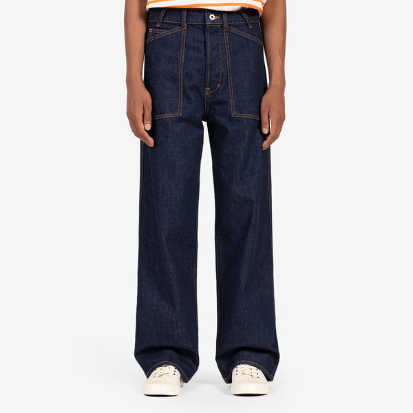 Rinse Sailor Loose Jeans Rinse Blue