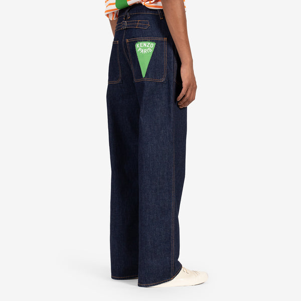 Rinse Sailor Loose Jeans Rinse Blue